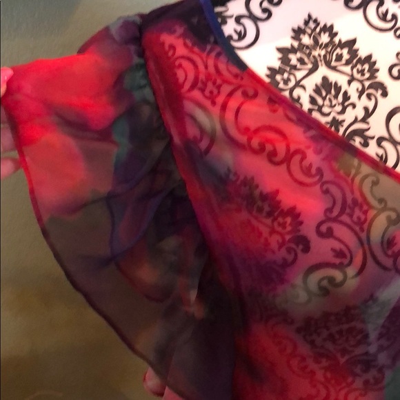 Multi colored flutter blouse - Picture 2 of 5